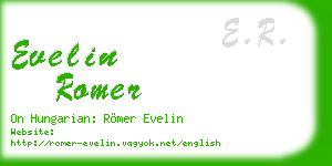 evelin romer business card