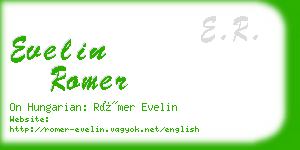 evelin romer business card